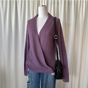 Vince Purple Women's Cardigan Sweater